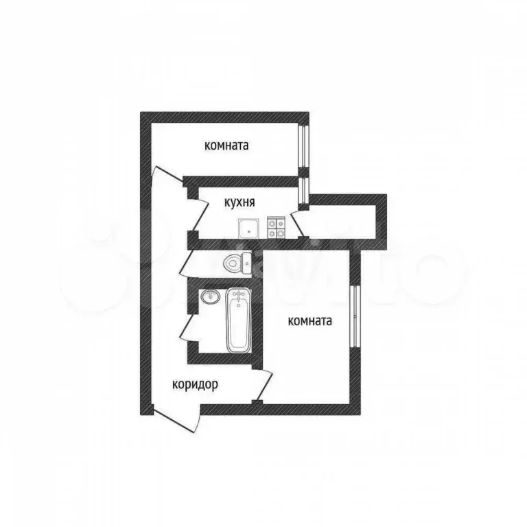 2-к. квартира, 57,4 м, 6/6 эт. - Фото 0