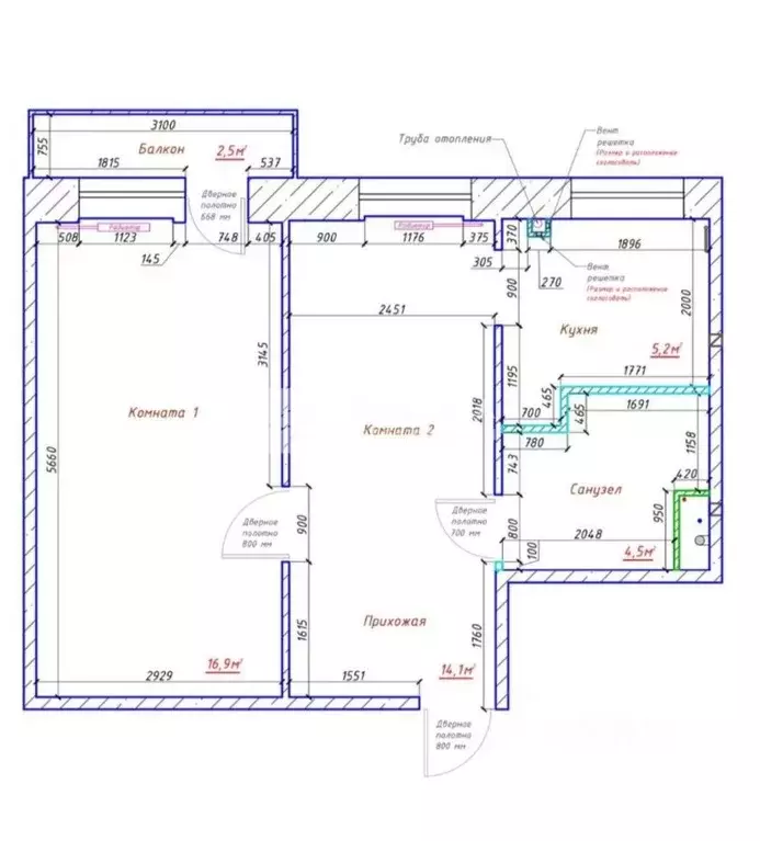 2-к кв. Москва Барклая ул., 16К3 (43.2 м) - Фото 2