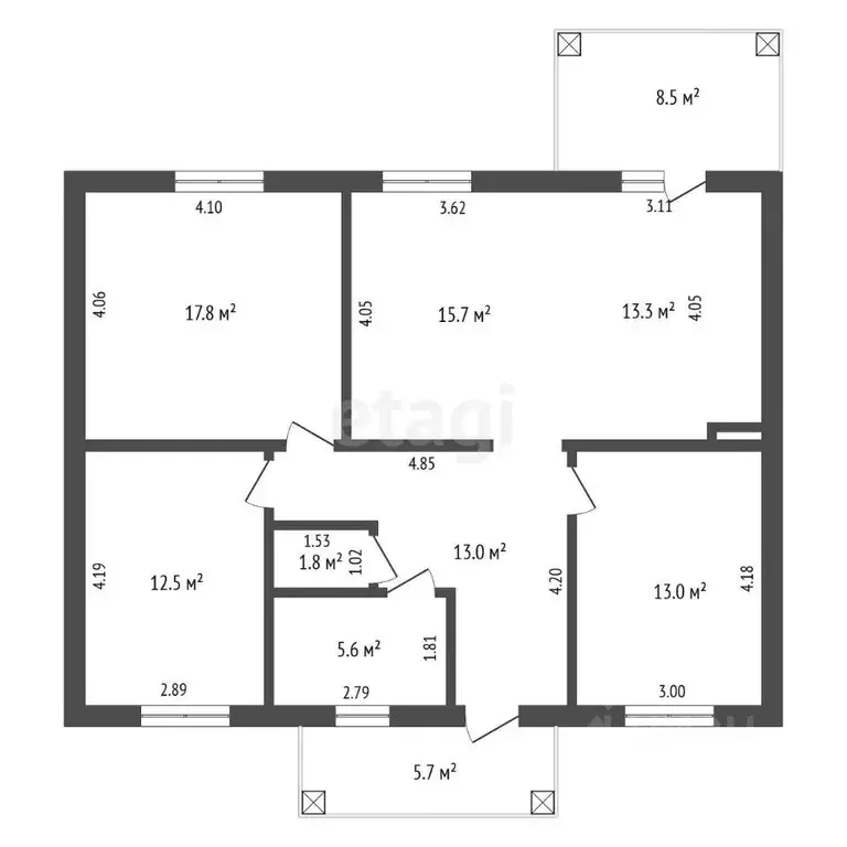 Дом в Белгородская область, Белгородский район, Ериковское с/пос, с. ... - Фото 2