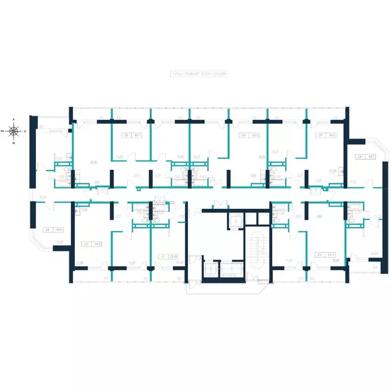 2-к кв. Приморский край, Владивосток ул. Расула Гамзатова, 5к3 (52.3 ... - Фото 2
