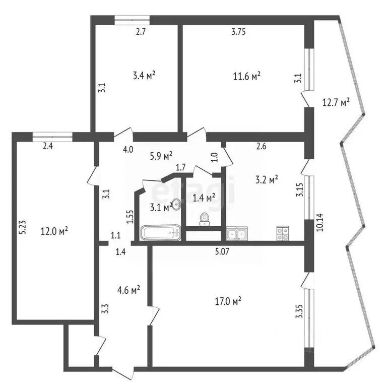 4-к кв. Крым, Ялта ул. Весенняя, 13 (117.0 м) - Фото 1