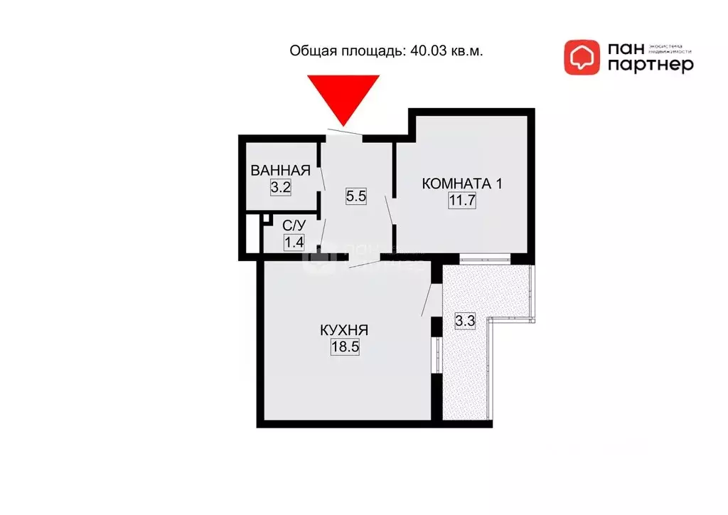 1-к кв. Ленинградская область, Всеволожский район, Заневское городское ... - Фото 2