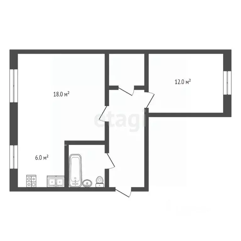2-к кв. Владимирская область, Муром Красногвардейская ул., 30 (47.6 м) - Фото 1
