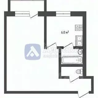 1-к кв. Тюменская область, Тюмень ул. Республики, 146 (28.1 м) - Фото 2