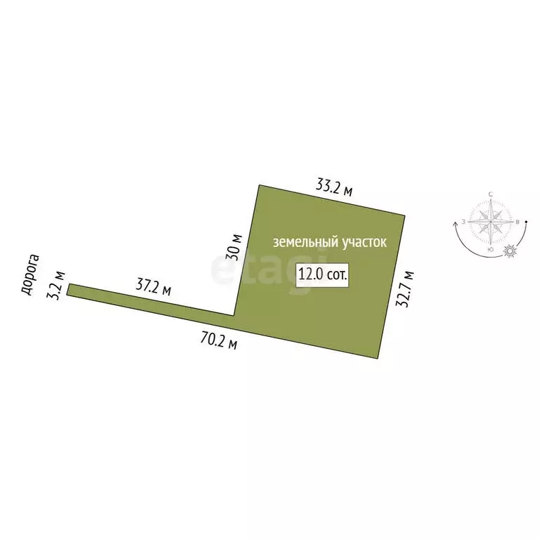 Участок в Тюмень, ДНП Звенящие Кедры Тюмени (11.99 м) - Фото 1