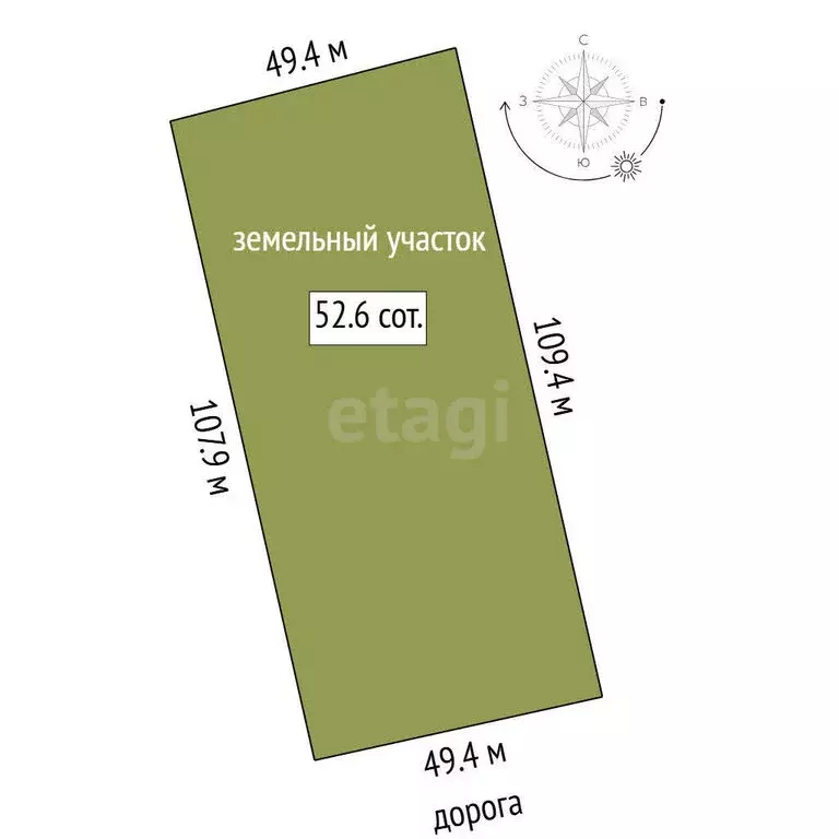 Участок в Тюменский муниципальный округ, деревня Криводанова (52 м) - Фото 1