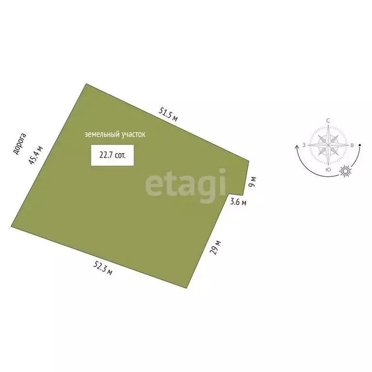 Участок в село Исетское, улица Энтузиастов (22.7 м) - Фото 1