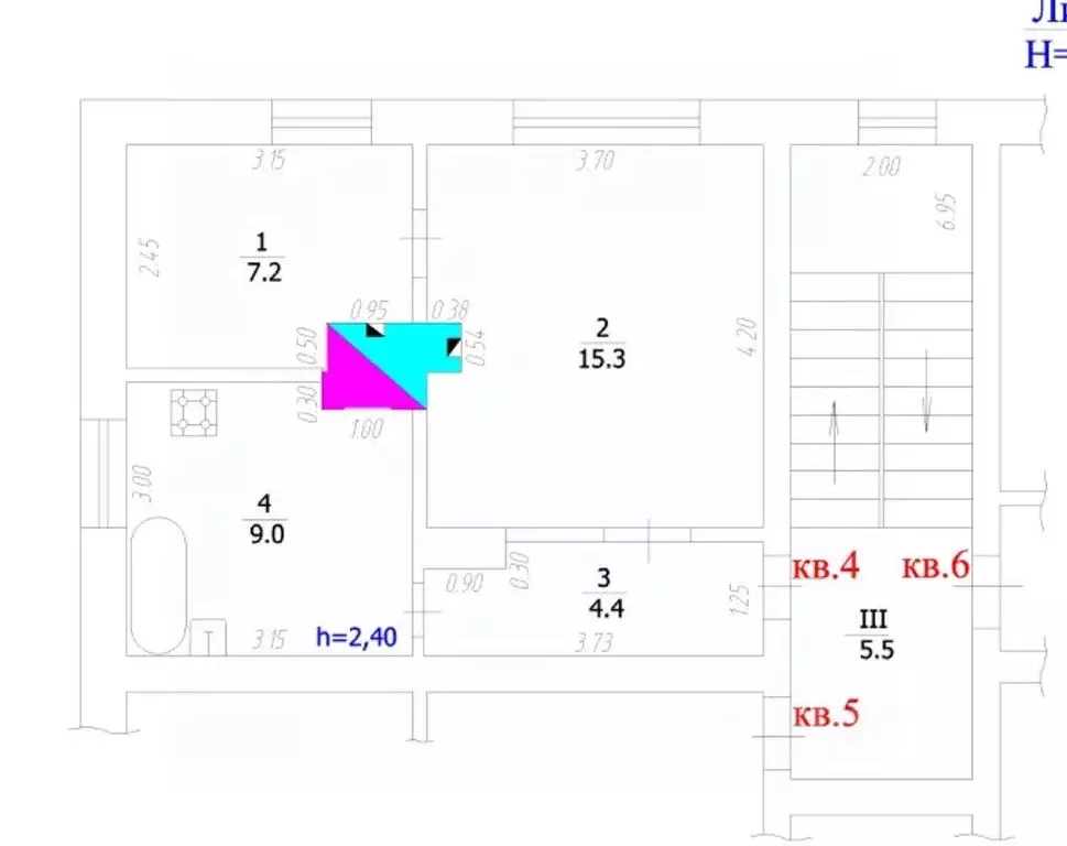 2-к кв. Краснодарский край, Крымск Привокзальная ул., 9 (35.9 м) - Фото 2