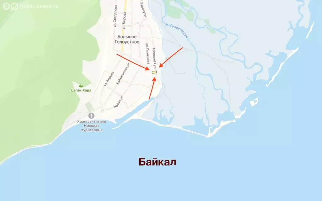 Участок в Большое Голоустное, Тополиная улица (16 м) - Фото 1