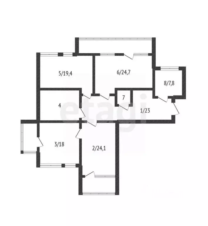 3-к кв. Приморский край, Владивосток ул. Басаргина, 44 (130.0 м) - Фото 1