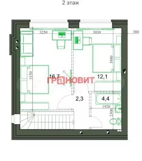 2-к. квартира, 76,5 м, 1/2 эт. - Фото 0