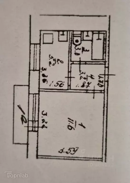 1-к кв. Астраханская область, Астрахань ул. Куликова, 56к1 (23.0 м) - Фото 2