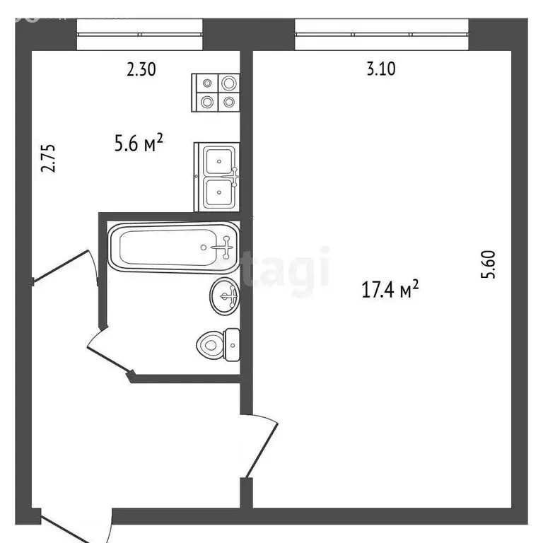 1-комнатная квартира: Петропавловск-Камчатский, улица Автомобилистов, ... - Фото 1