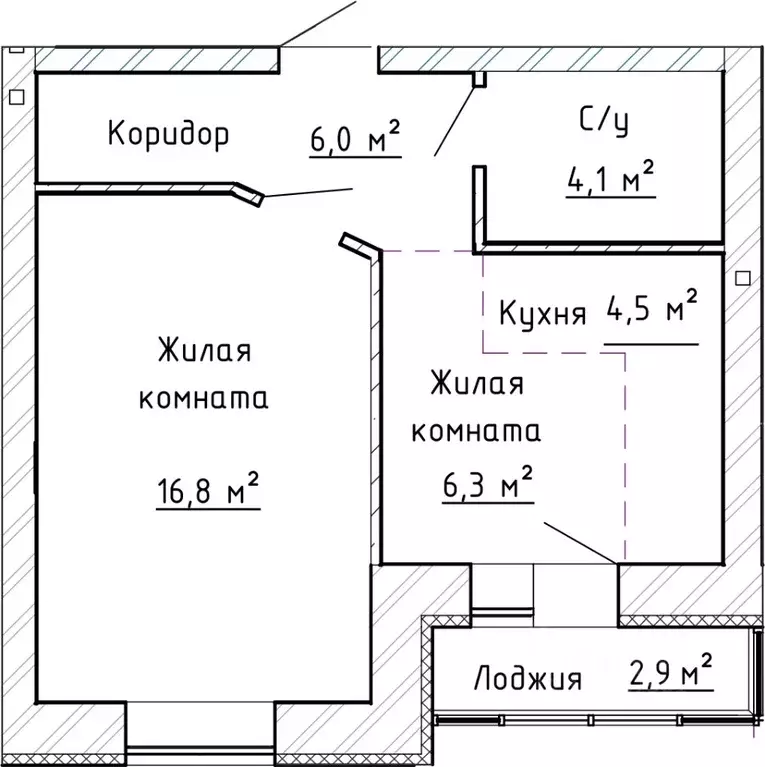 1-к кв. Самарская область, Тольятти ул. 40 лет Победы (39.0 м) - Фото 0