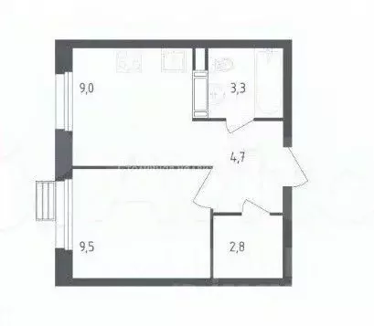 1-к кв. Москва Сосенское поселение, просп. Куприна, 30к2 (29.3 м) - Фото 1