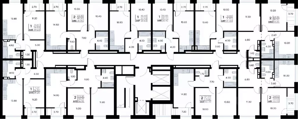 2-к кв. Приморский край, Владивосток ул. Нейбута, 135 (53.2 м) - Фото 2