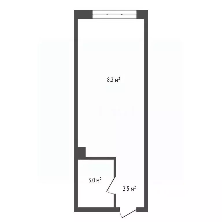 Студия Красноярский край, Красноярск ул. Королева, 11 (13.4 м) - Фото 2