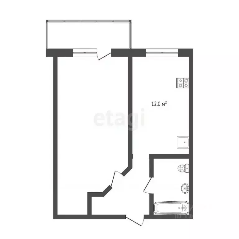 1-к кв. Ярославская область, Ярославль Кавказская ул., 43 (39.7 м) - Фото 2