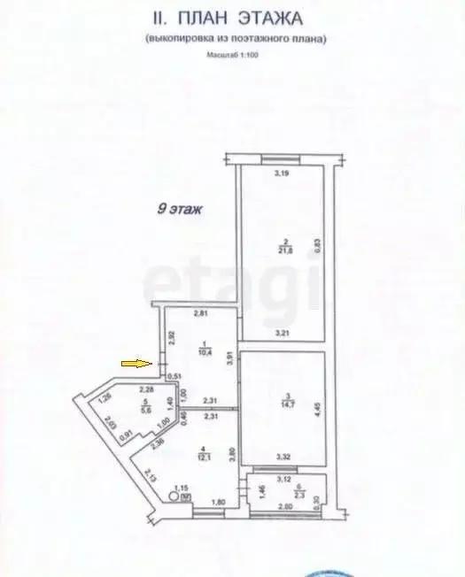 2-к кв. Севастополь ул. Павла Корчагина, 19Бк2 (65.0 м) - Фото 1