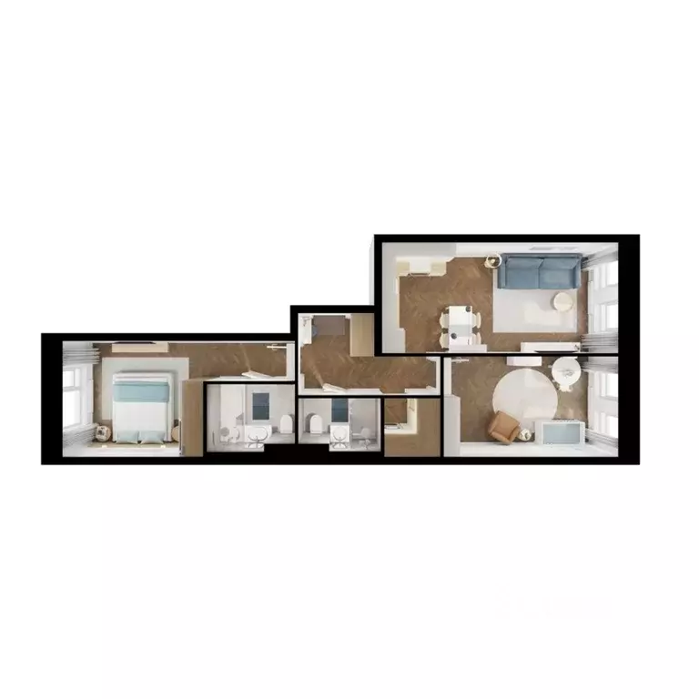 2-к кв. Бурятия, Улан-Удэ ул. Шмидта, 37А (59.26 м) - Фото 2