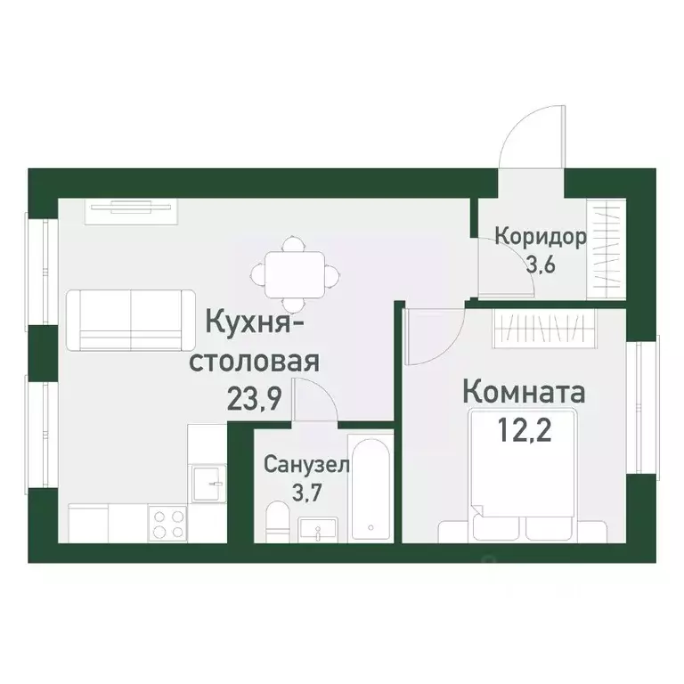 1-к кв. Челябинская область, Челябинский городской округ, пос. ... - Фото 0