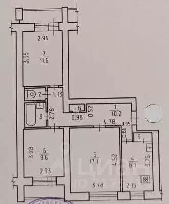 3-к кв. Удмуртия, Ижевск 7-я Подлесная ул., 20 (61.2 м) - Фото 2