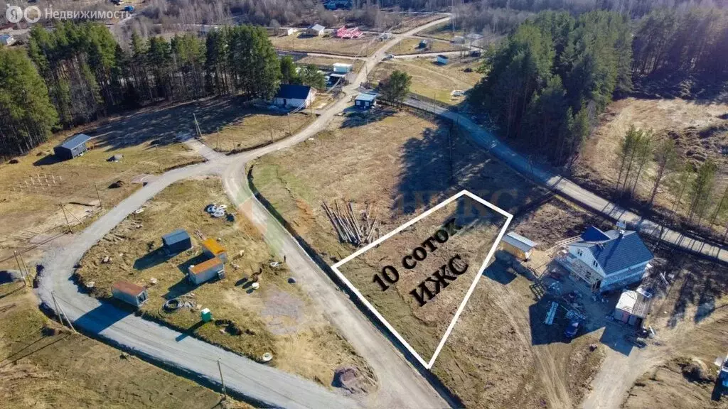 Участок в Красноозёрное сельское поселение, экопарк Коробицыно (10 м) - Фото 1