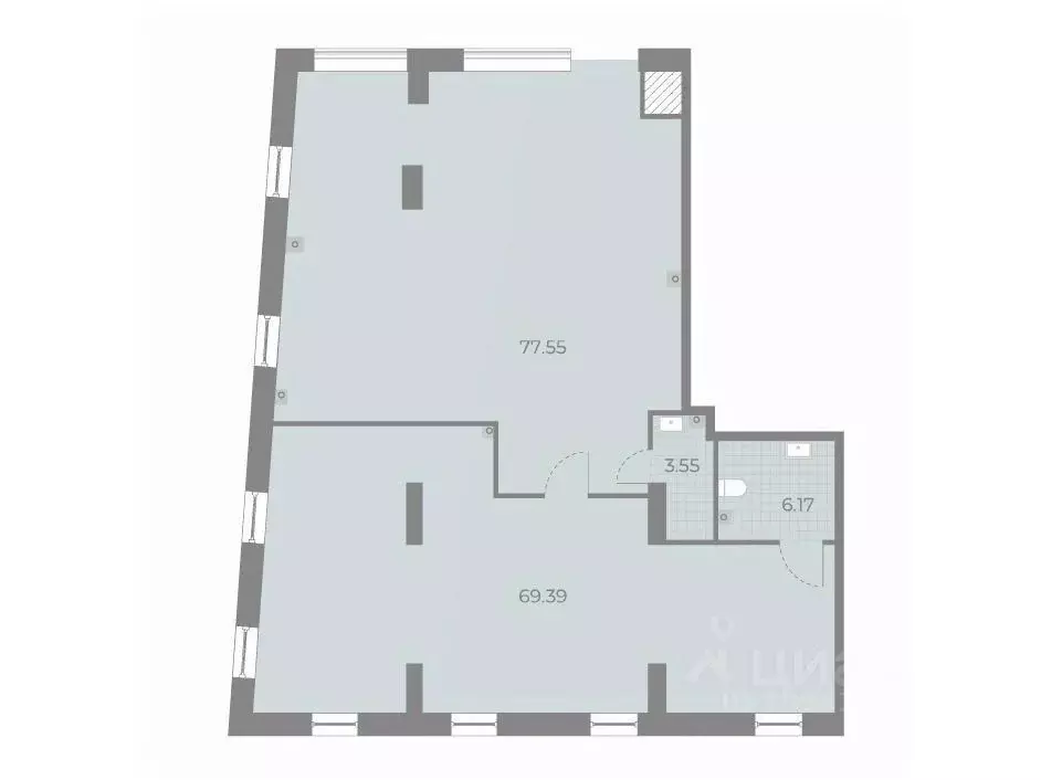 Офис в Санкт-Петербург просп. Крузенштерна, 4 (149 м) - Фото 1