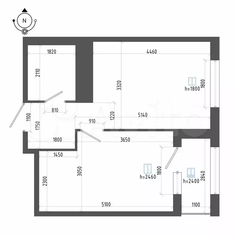 1-к. квартира, 38,5 м, 10/14 эт. - Фото 1