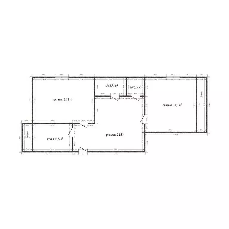 2-комнатная квартира: Каспийск, улица Зейнудина Батманова, 22А (87 м) - Фото 1