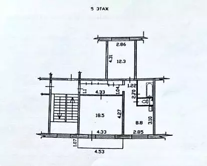 2-комнатная квартира: Саяногорск, микрорайон Центральный, 19 (53 м) - Фото 1