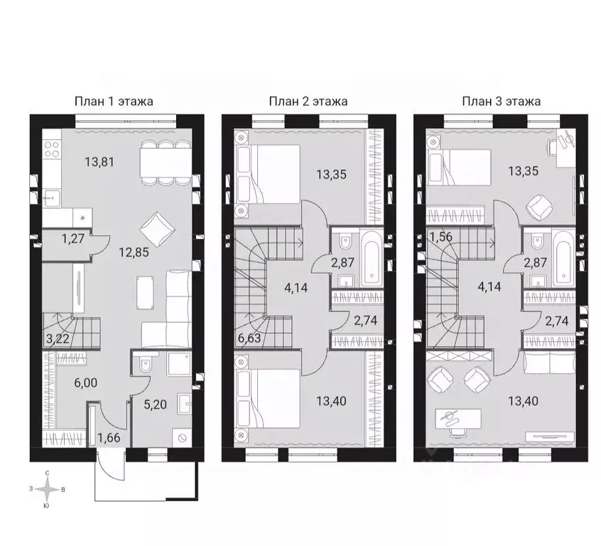 Таунхаус в Московская область, Наро-Фоминский городской округ, д. ... - Фото 2