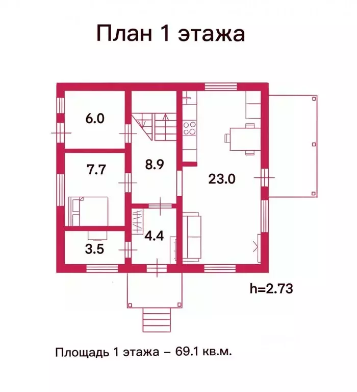 Дом в Ленинградская область, Тосненский район, Федоровское городское ... - Фото 1