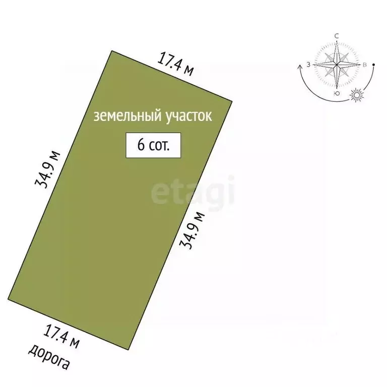 Участок в Крым, Ленинский район, Семисотское с/пос, Ак-Монай ТСН  (6.0 ... - Фото 2