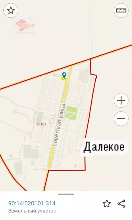 Участок в Крым, Черноморский район, с. Далекое ул. Советская, 59 (12.0 ... - Фото 1