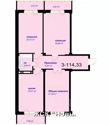 3-к кв. Дагестан, Махачкала ул. Шелковая, 17 (114.0 м) - Фото 1