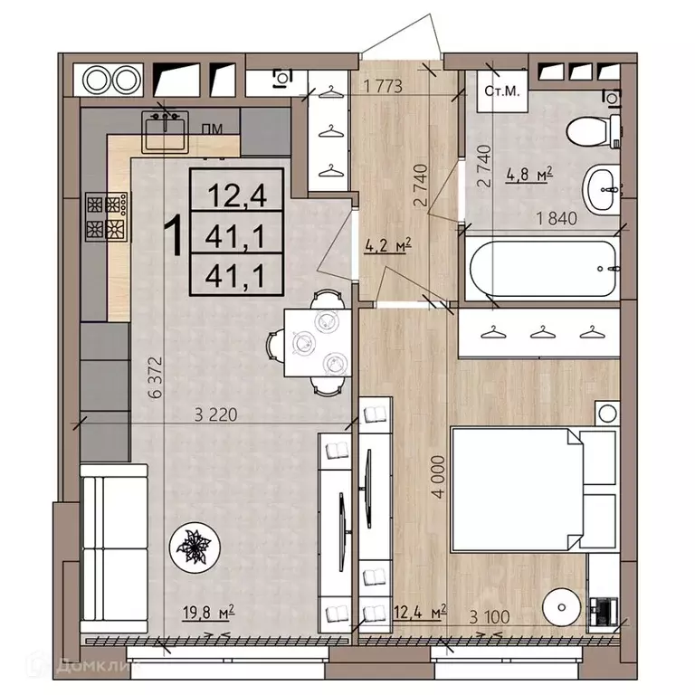 1-к кв. Рязанская область, Рязань пос. Шпалозавода, Окская Стрелка ... - Фото 2