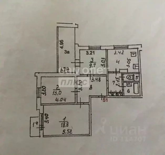 3-к кв. Москва ул. Крылатские Холмы, 26К1 (80.8 м) - Фото 1