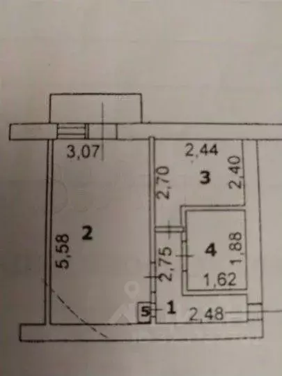 1-к кв. Белгородская область, Губкин ул. Лазарева, 30 (30.4 м) - Фото 2
