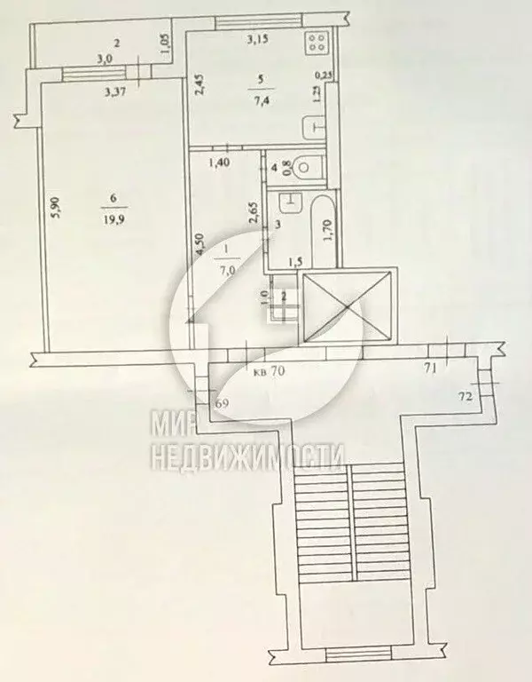 1-к кв. Московская область, Дмитров Имени В.Н. Махалина мкр, 14 (38.4 ... - Фото 1