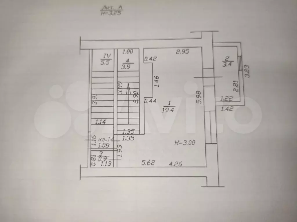 2-к. квартира, 57 м, 3/4 эт. - Фото 0