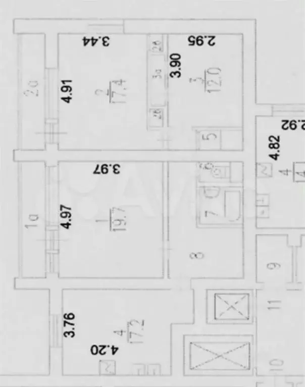 3-к кв. Москва, Москва, Зеленоград пл. Юности, 3 (90.0 м) - Фото 0