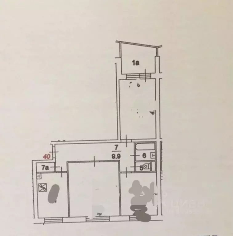 3-к кв. Москва ул. Корнейчука, 24 (62.3 м) - Фото 2