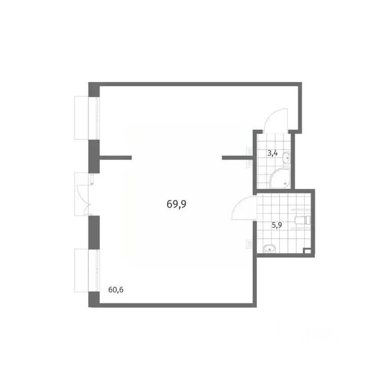 Помещение свободного назначения в Санкт-Петербург ул. Шкиперский ... - Фото 2