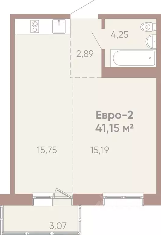1-к кв. Иркутская область, Иркутск Советская ул., 109/3 (41.15 м) - Фото 0