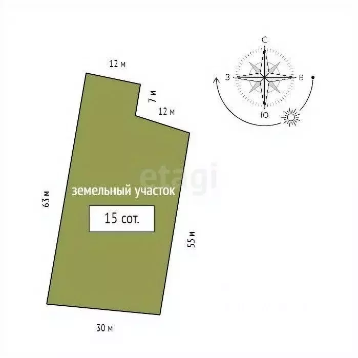 Участок в Красноярский край, Емельяновский муниципальный округ, пос. ... - Фото 1