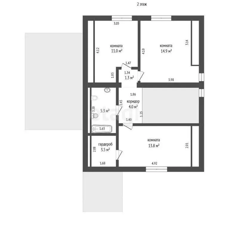 Дом в Тюмень, Посадская улица (148.7 м) - Фото 2