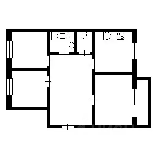 3-к кв. Коми, Ухта ул. Дзержинского, 11А (65.2 м) - Фото 2