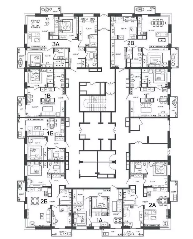 2-к кв. Тульская область, Тула Смарт-квартал Современник ЖК, (83.51 . - Фото 1