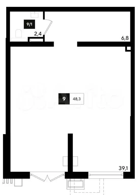 Продам офисное помещение, 48.3 м - Фото 0